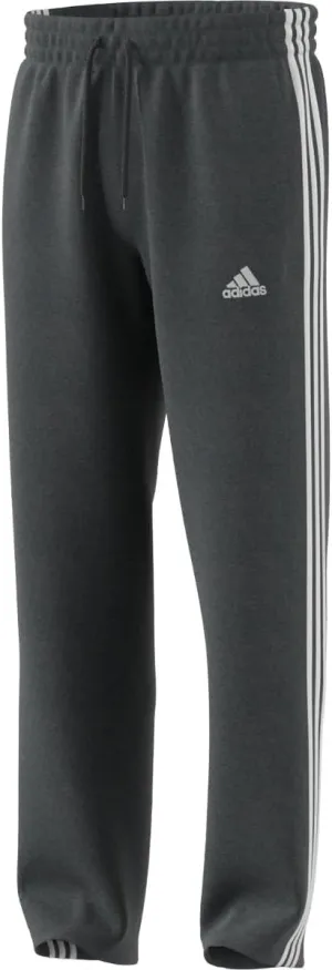 adidas Men's Essentials Fleece Open Hem 3-Stripes Pants