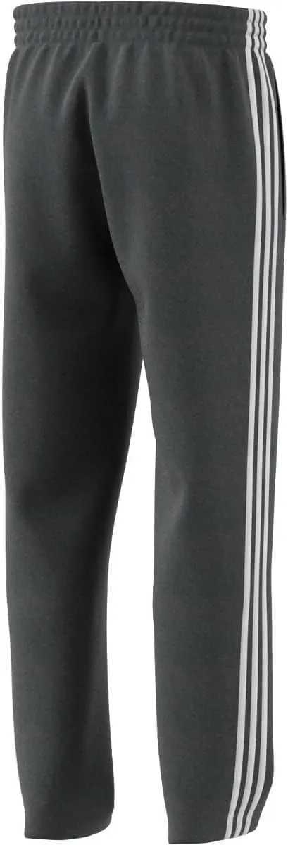 adidas Men's Essentials Fleece Open Hem 3-Stripes Pants
