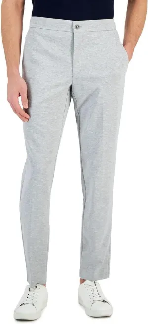 Alfani Mens Heathered Knit Suit Casual Jogger Pants