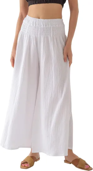 Amazhiyu Womens Wide Leg Palazzo Flowy High Waist Casual Lounge Yoga Pants for Summer