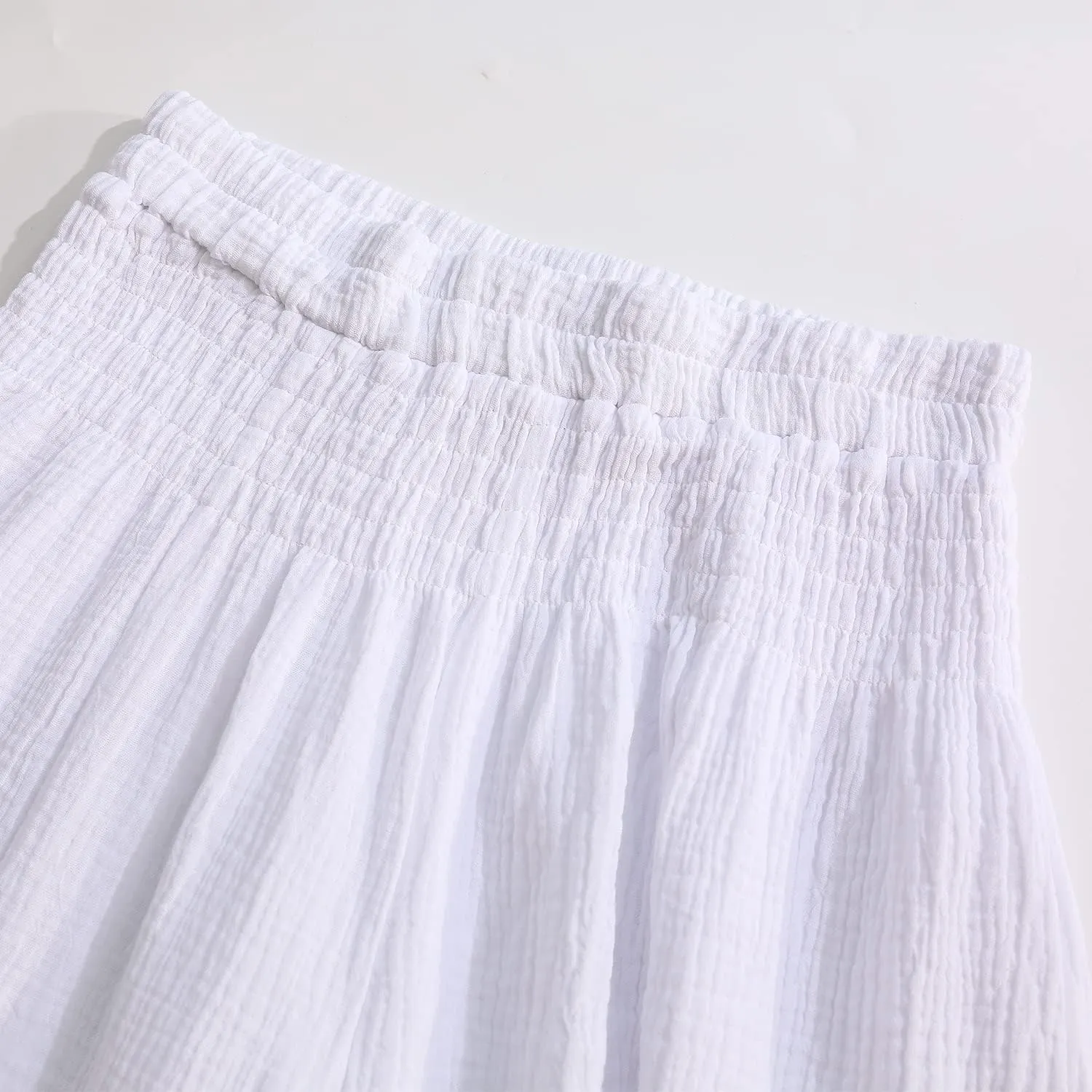Amazhiyu Womens Wide Leg Palazzo Flowy High Waist Casual Lounge Yoga Pants for Summer