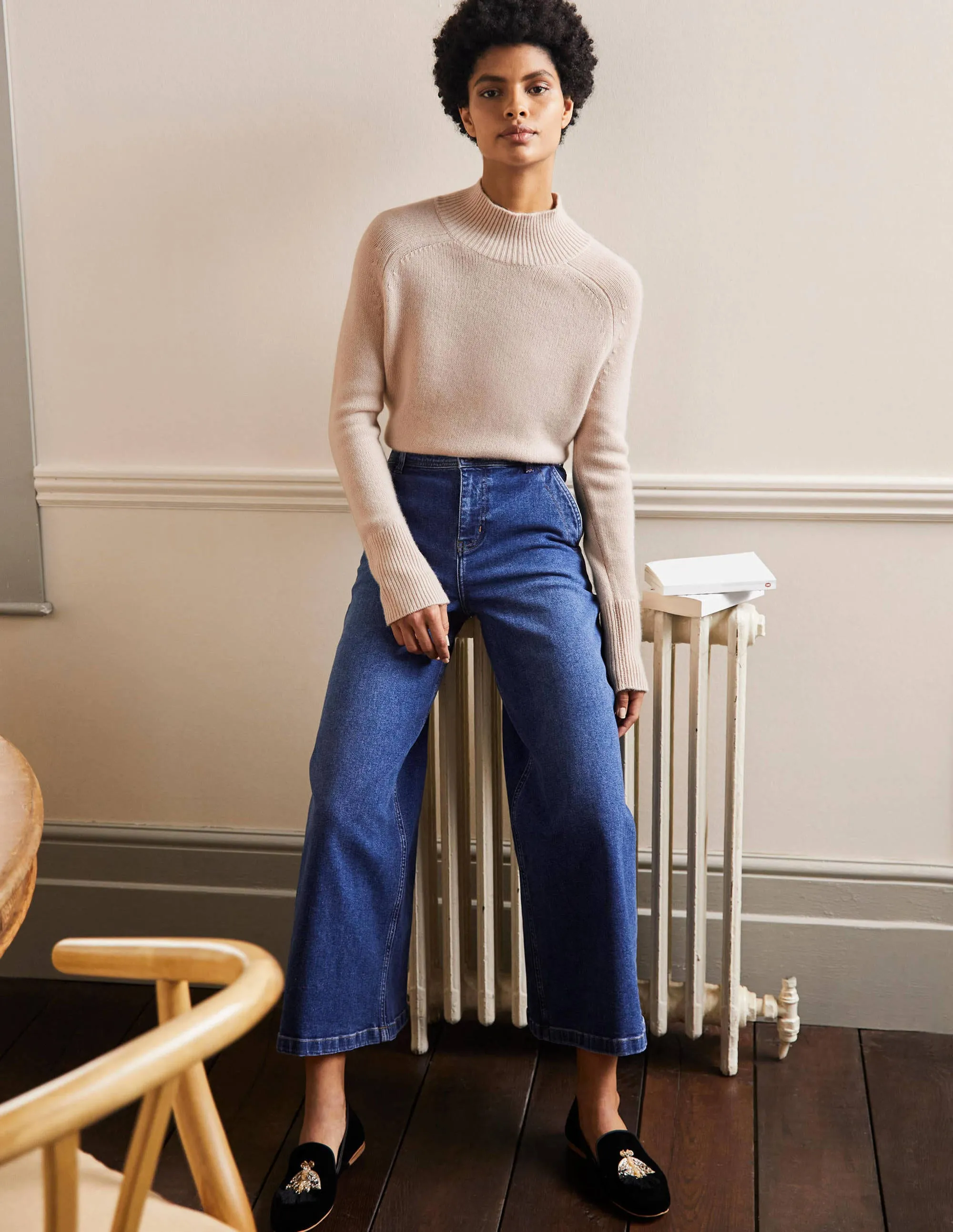 Anna Cashmere Jumper-Warm Ivory