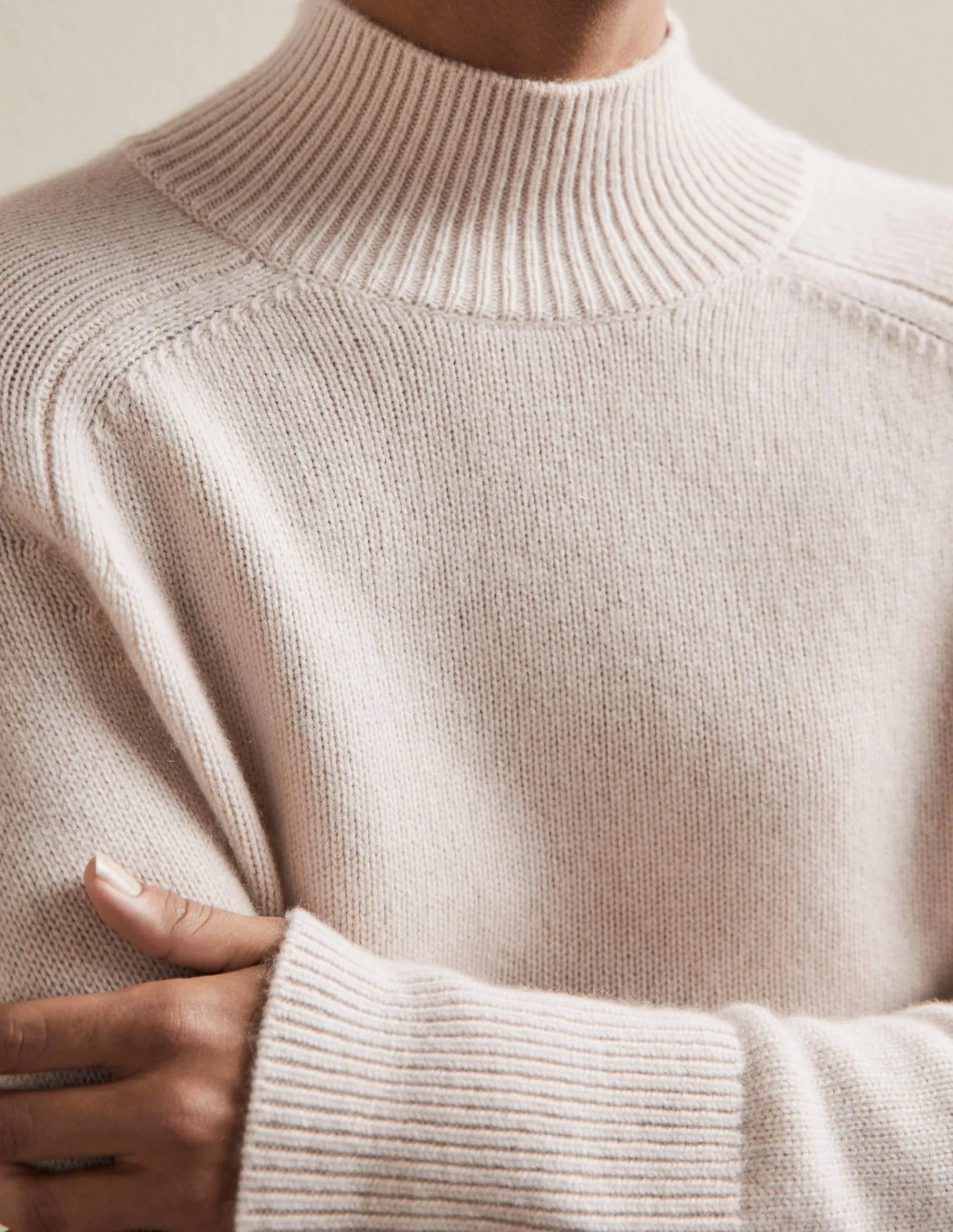 Anna Cashmere Jumper-Warm Ivory