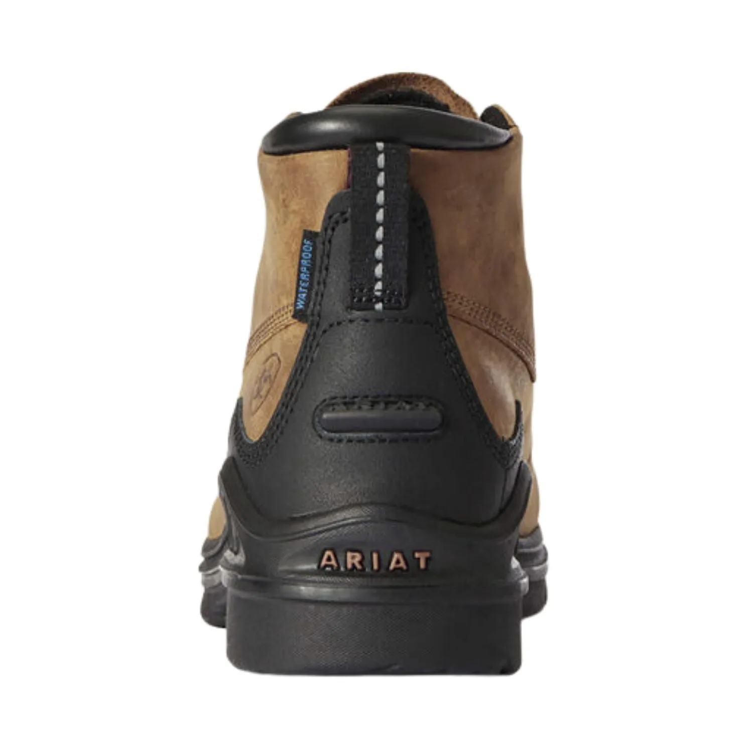 Ariat Womens Barnyard Lace H2O Waterproof Boot, Weathered Brown