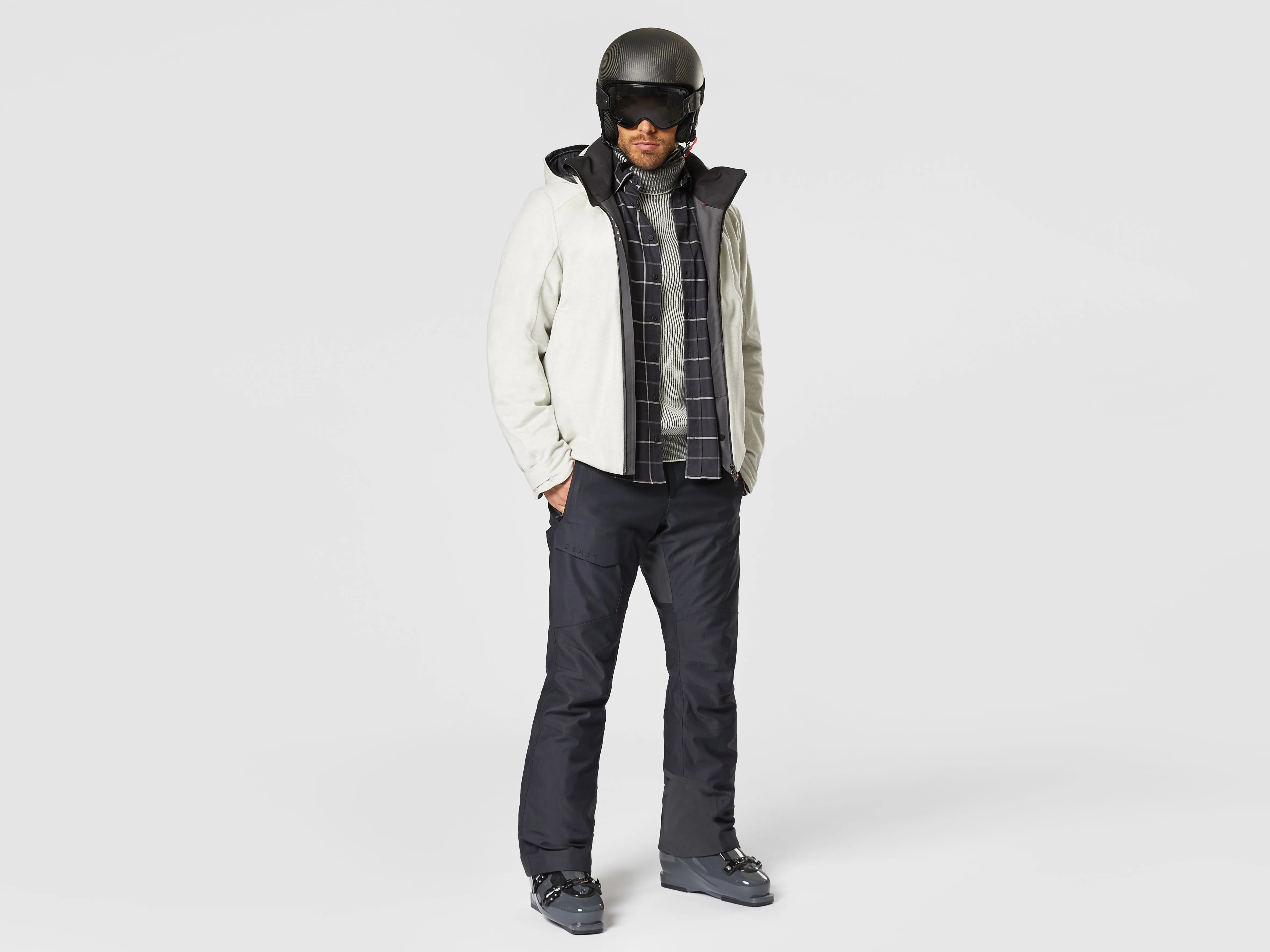 Armada Cashmere Jacket - Pearl Grey
