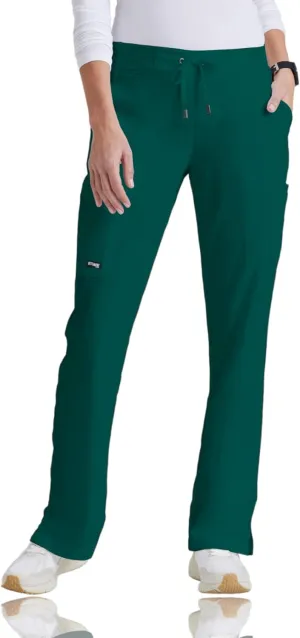 BARCO Grey's Anatomy Scrubs - Mia Scrub Pant for Women, Elastic Back Waist, Mid-Rise Shaped Leg Women's Scrub Pant