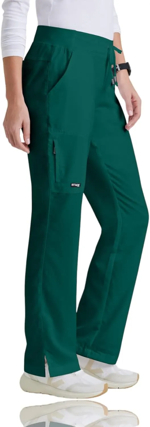 BARCO Grey's Anatomy Scrubs - Mia Scrub Pant for Women, Elastic Back Waist, Mid-Rise Shaped Leg Women's Scrub Pant