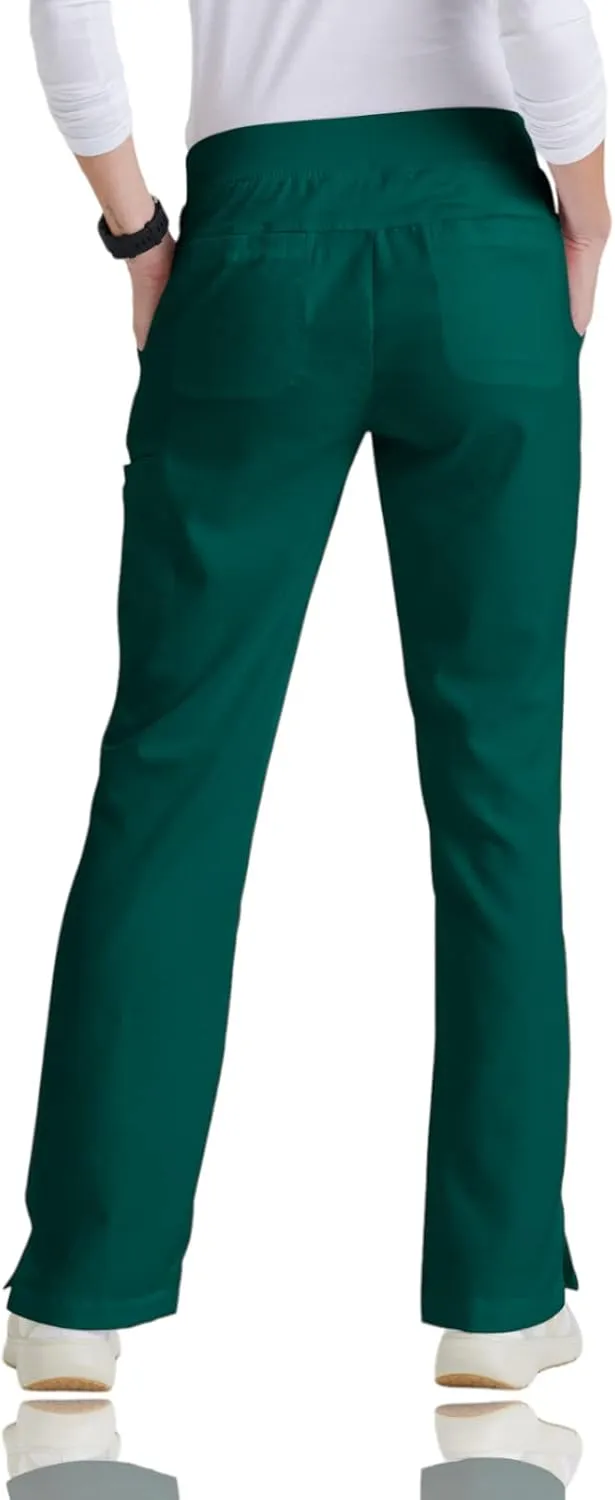 BARCO Grey's Anatomy Scrubs - Mia Scrub Pant for Women, Elastic Back Waist, Mid-Rise Shaped Leg Women's Scrub Pant