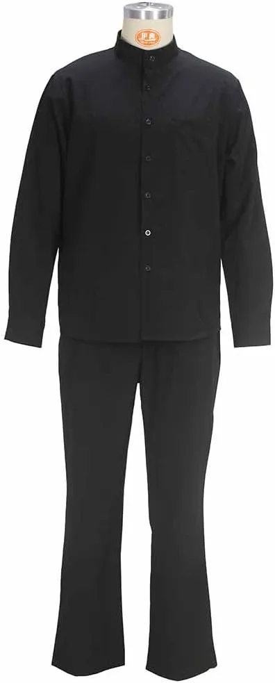 BDAILKA Men's 2 Piece Linen Sets Button Down Shirt Long Sleeve Casual Drawstring Waist Pants Set Tracksuit