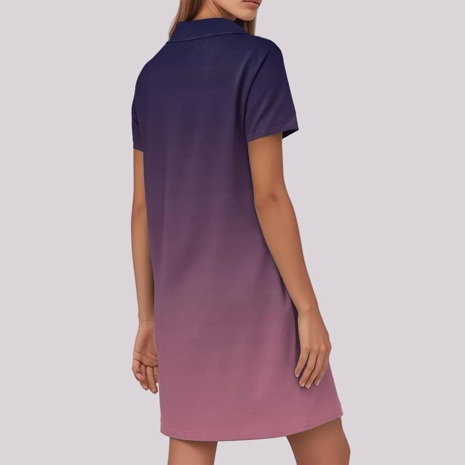 Beach Vacation Clothes for Women Womens Summer Dresses Trendy 2025 V-Neck Short Sleeve Sundress Novelty Dress
