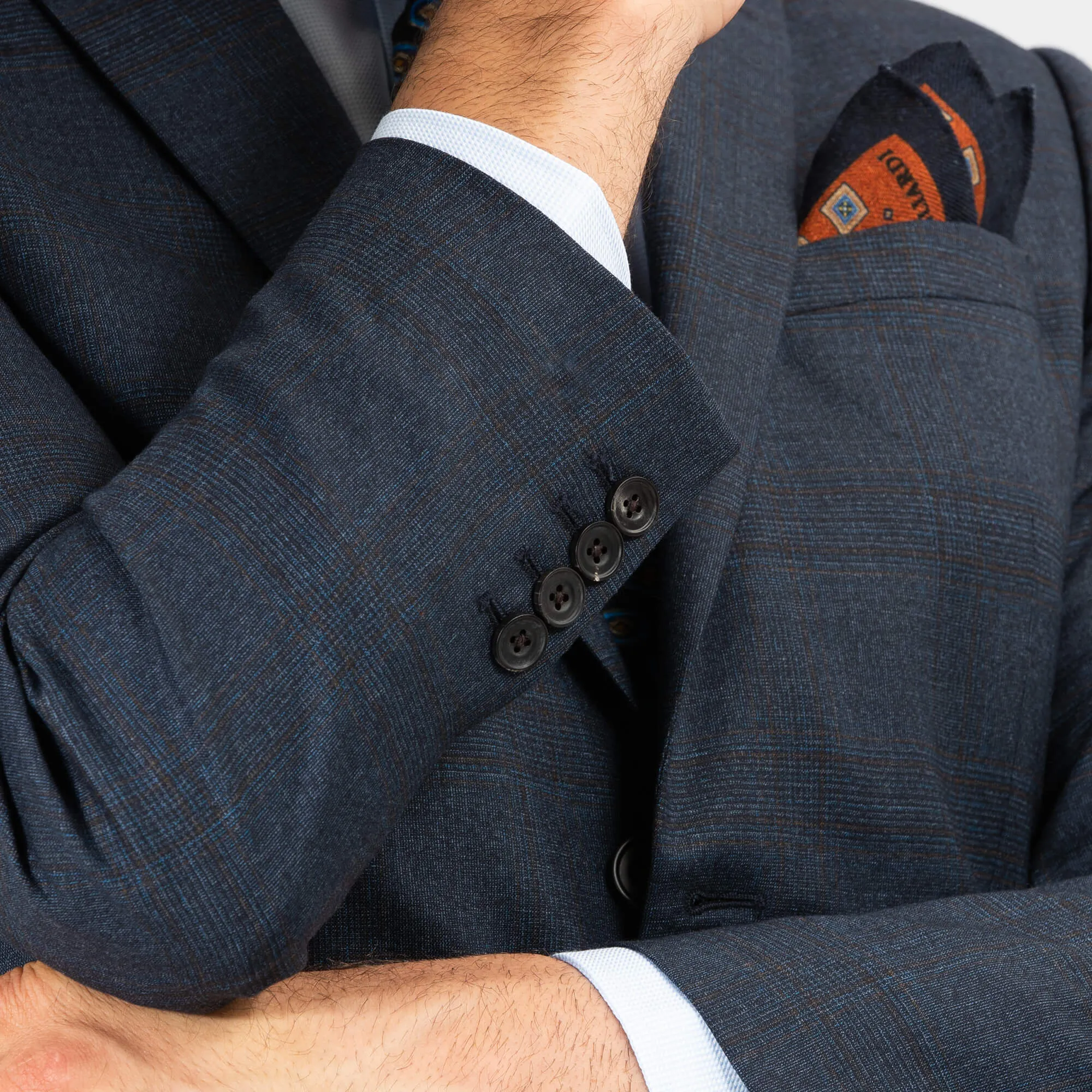 Blue Glen Check Suit