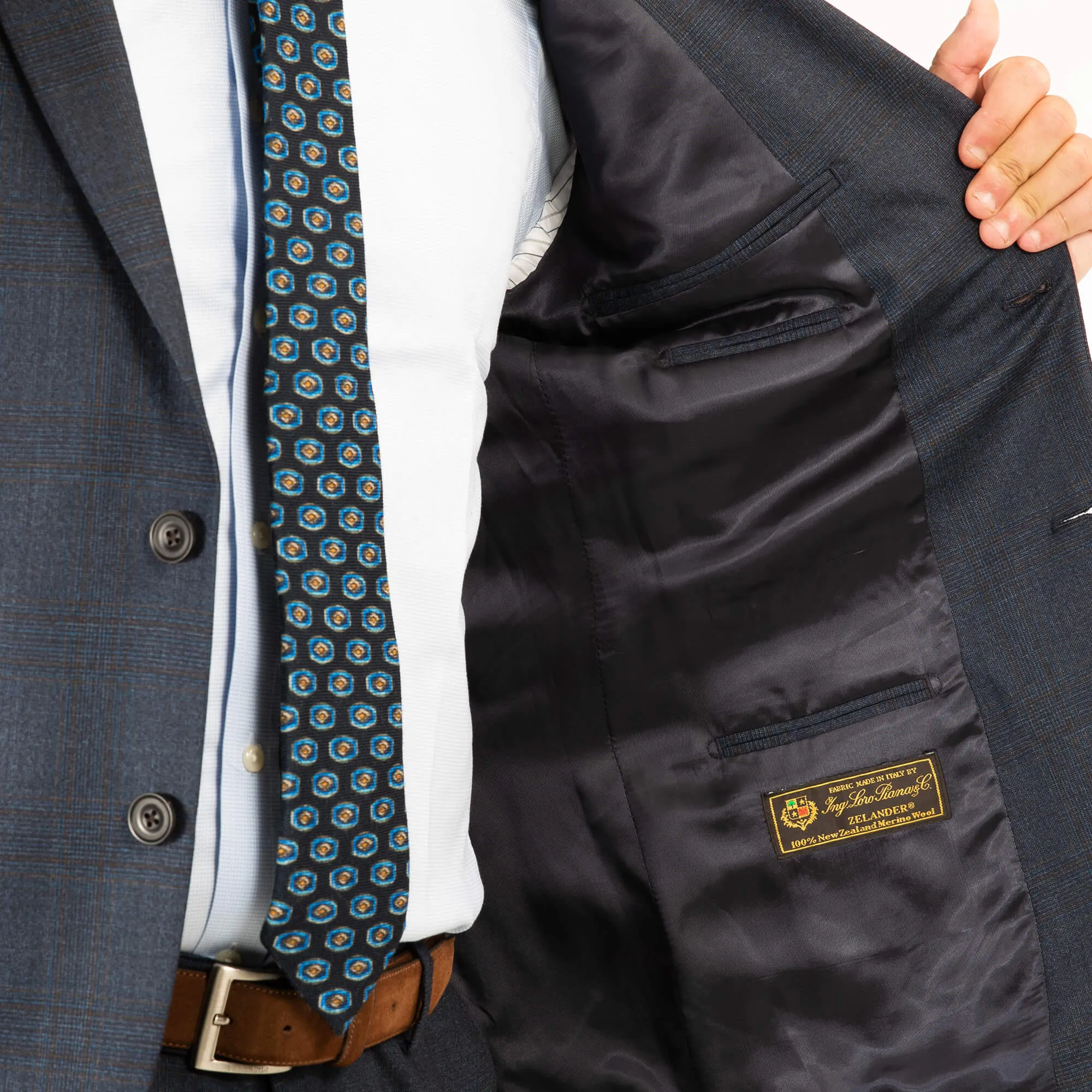 Blue Glen Check Suit