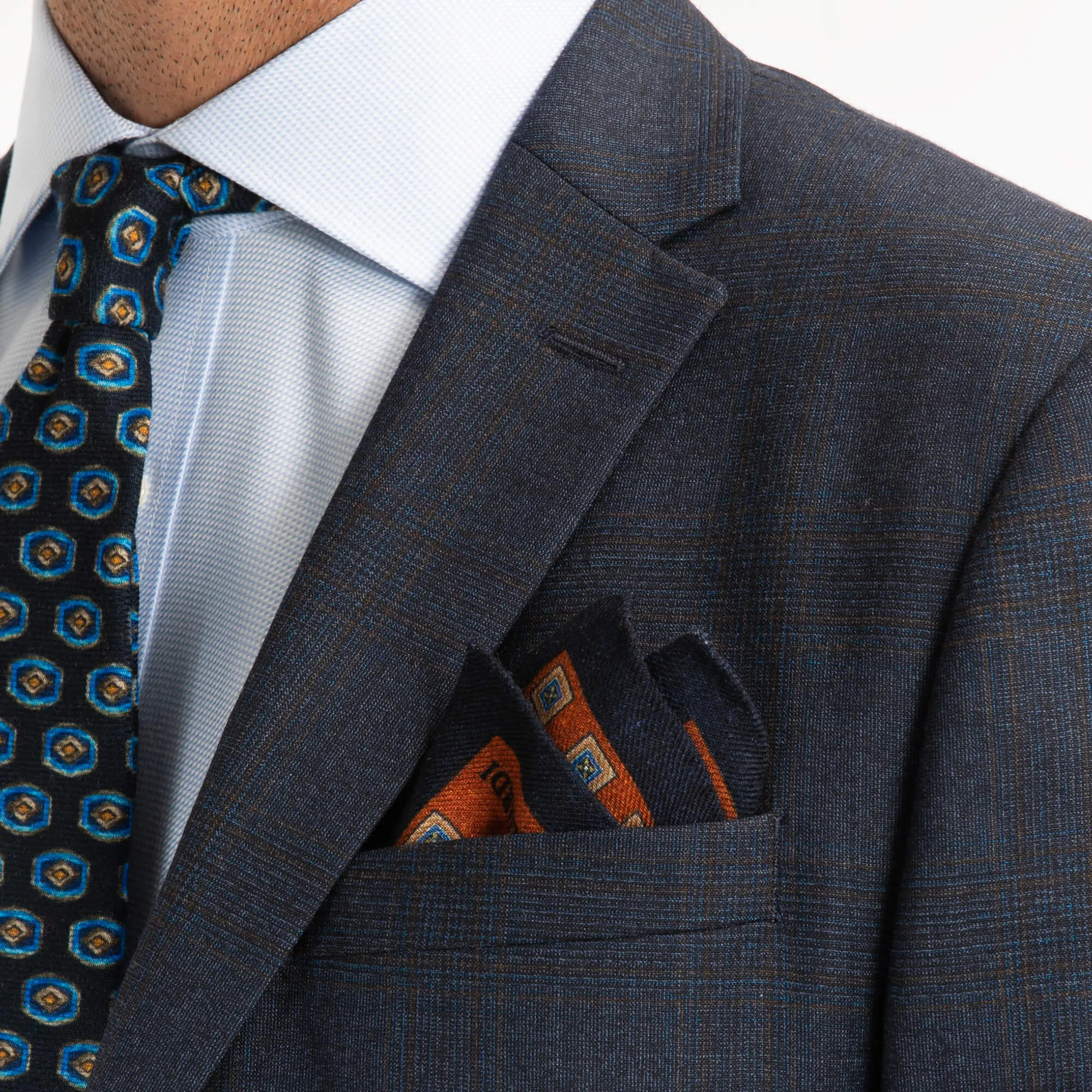 Blue Glen Check Suit