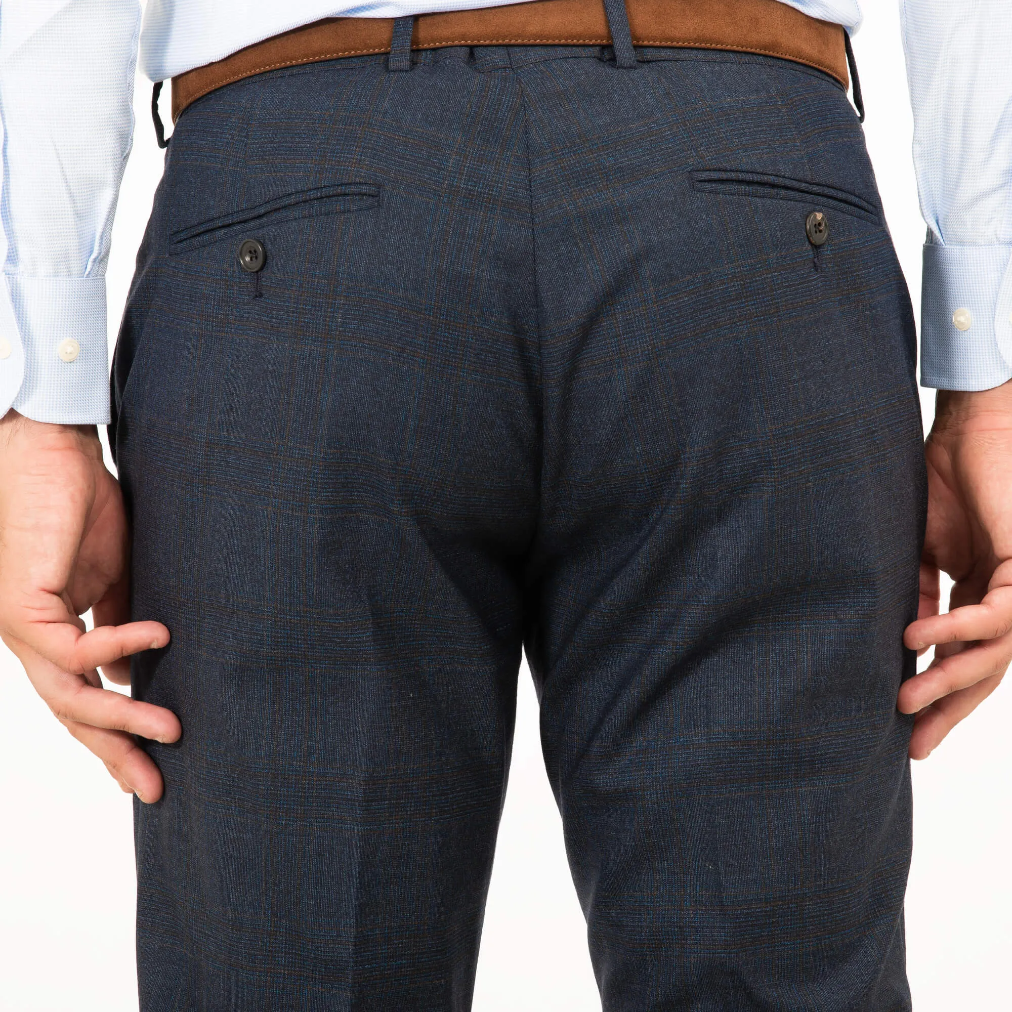 Blue Glen Check Suit