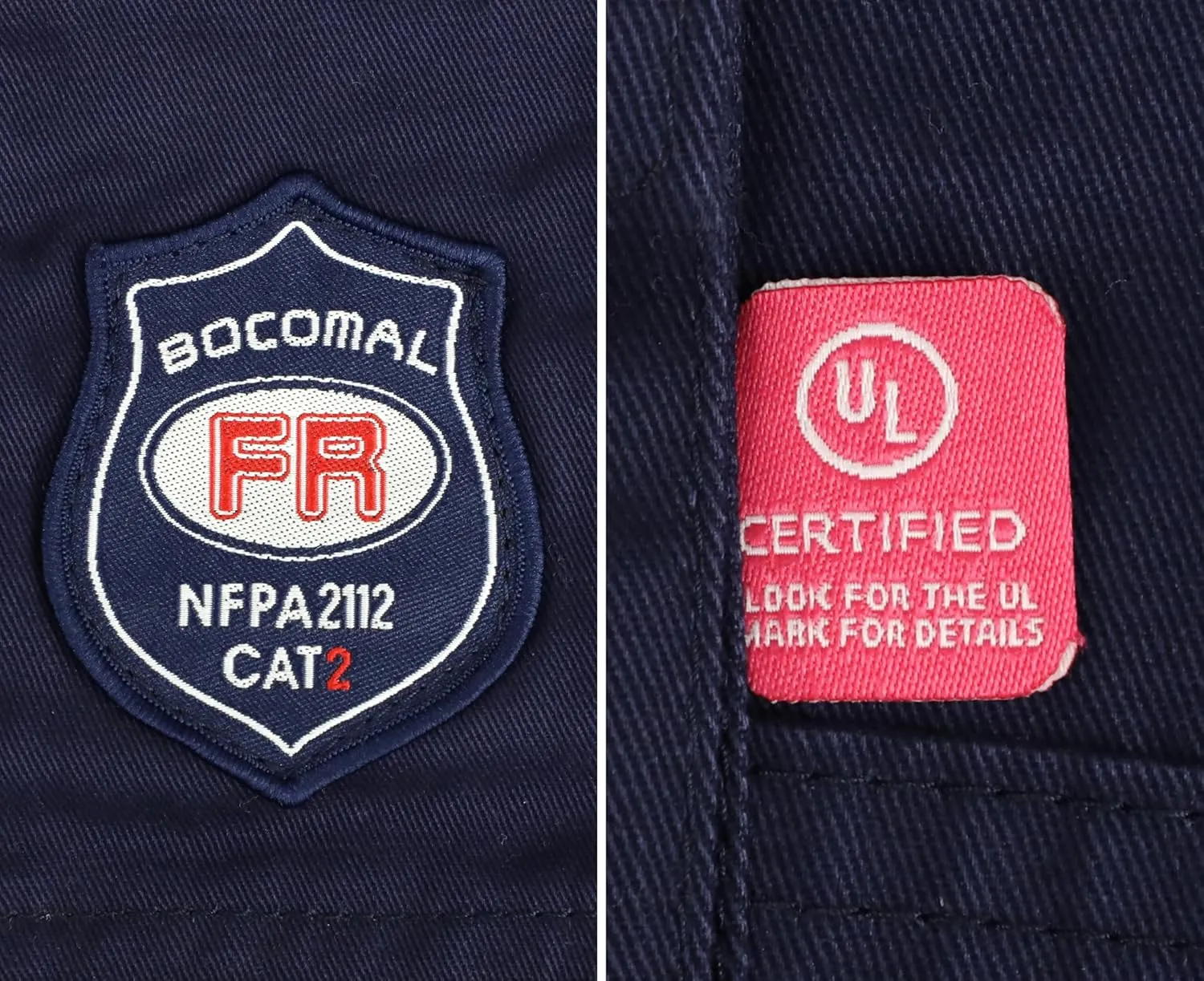 BOCOMAL FR Pants for Men Cargo Pockets Flame Resistant/Fire Retardant Elastic Waist Water & Oil Repellent Finish