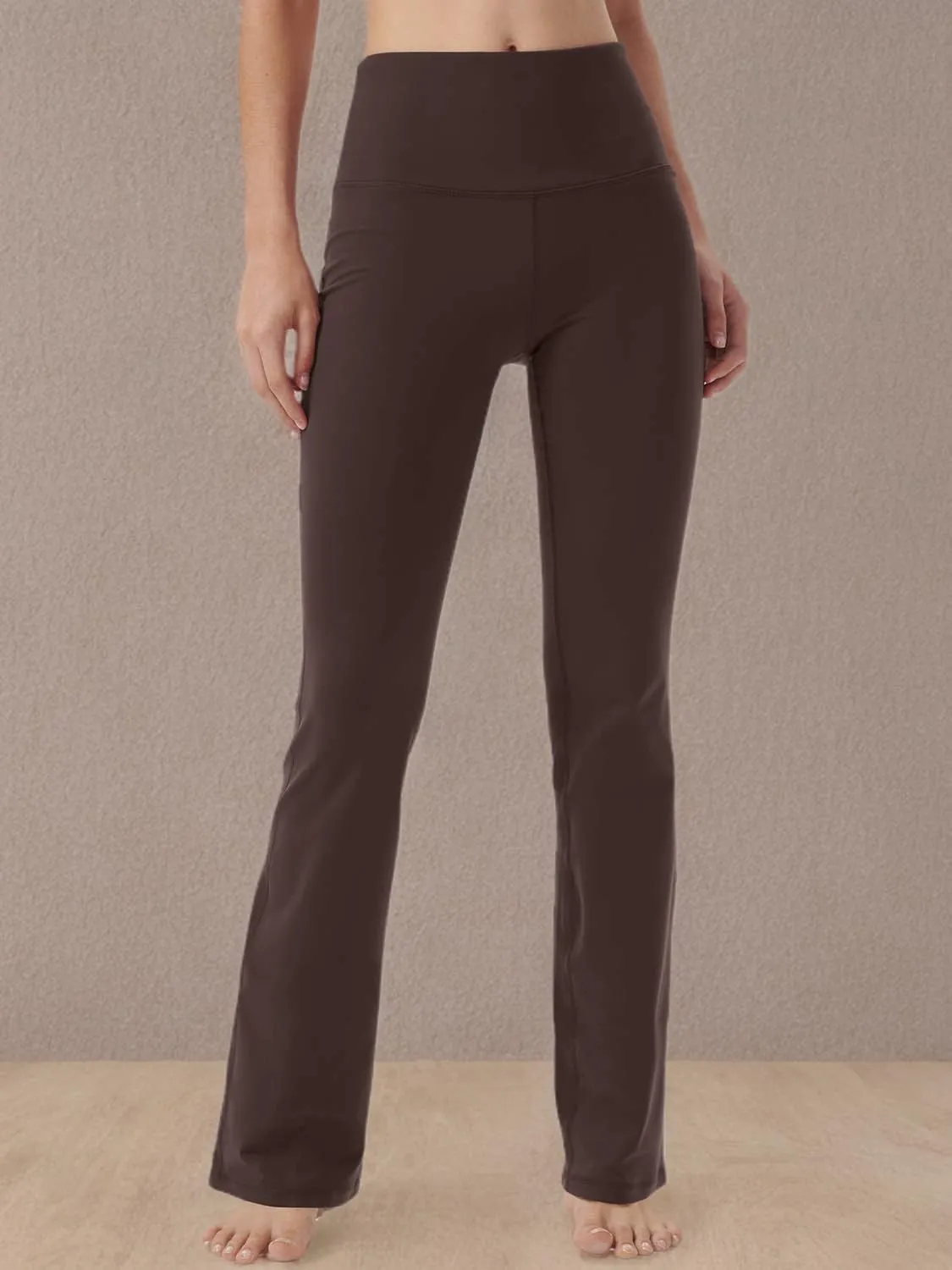 Bootcut Yoga Pants for Women with Hidden Pockets High Waist Workout Pants Tummy Control Dress Bootleg Work Pants