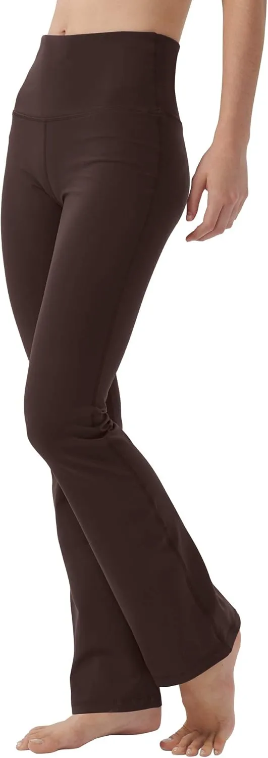 Bootcut Yoga Pants for Women with Hidden Pockets High Waist Workout Pants Tummy Control Dress Bootleg Work Pants