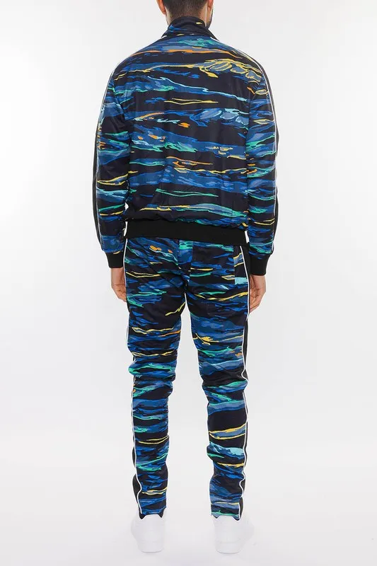 Brandon's Multi Print Mens Tracksuit