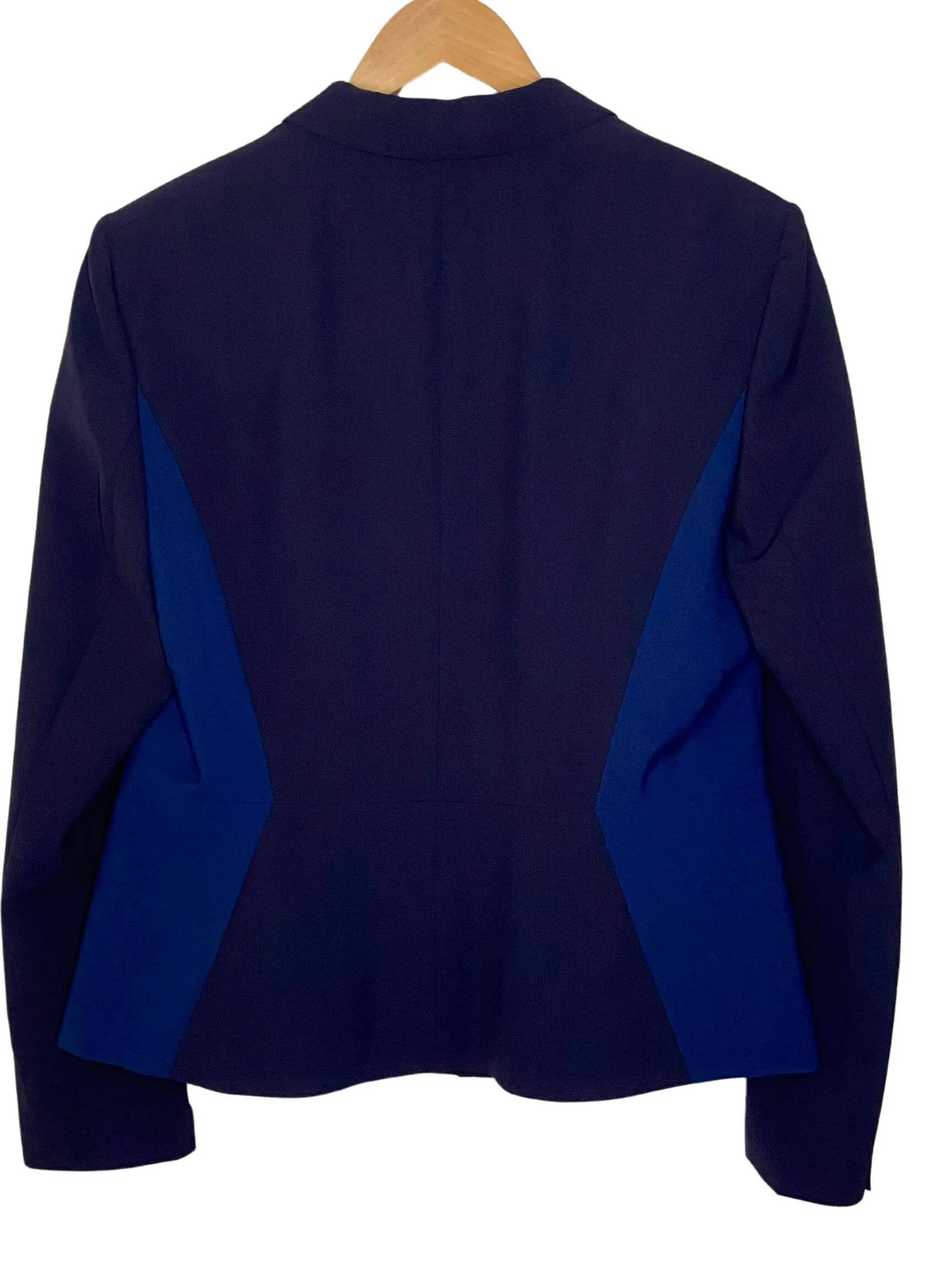 Bright Winter Blue Color-block Jacket