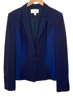 Bright Winter Blue Color-block Jacket