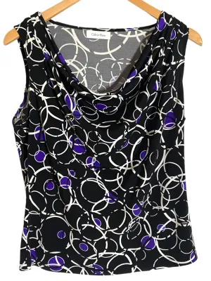 Bright Winter Bubble Print Sleeveless Blouse
