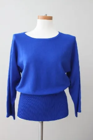 Bright Winter Electric Blue Sweater