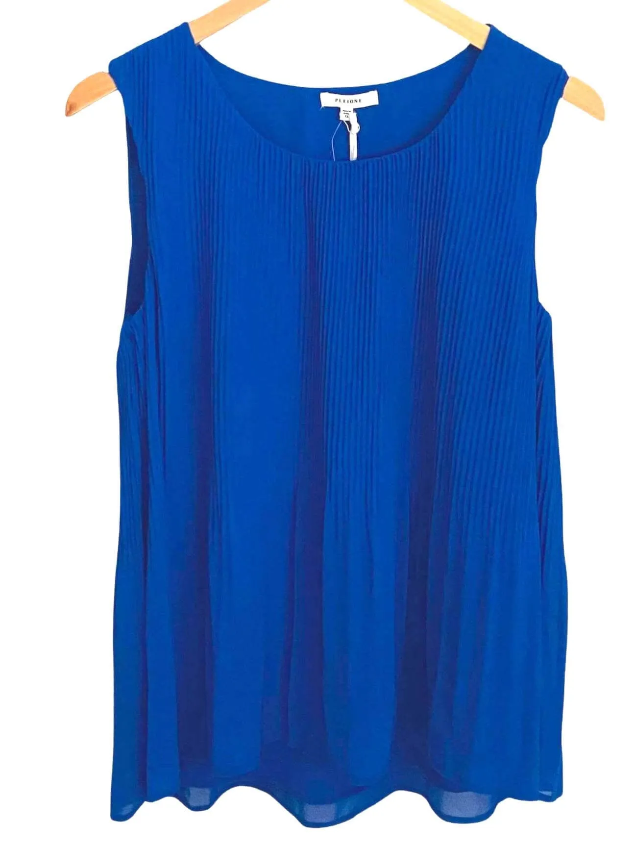 Bright Winter Pleated Swing Top