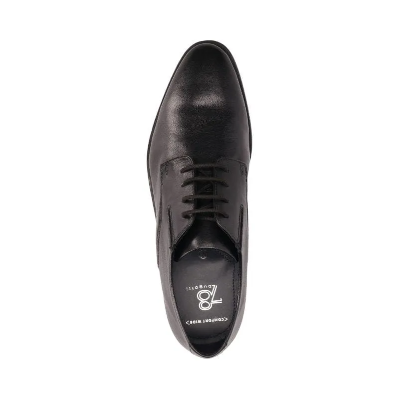 Bugatti Mens Black Soft Leather Lace-Up Shoe 312-AFY04-1000