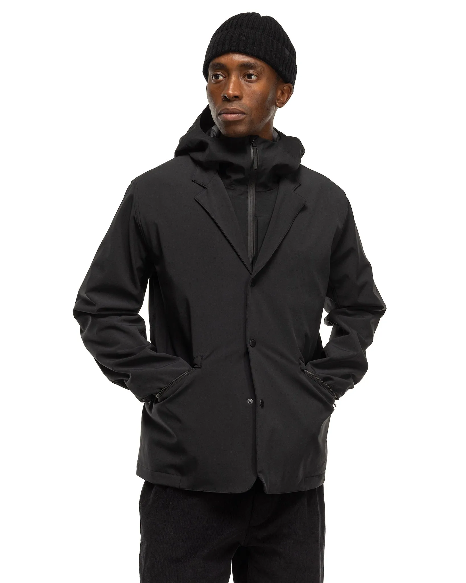 Bureau Jacket - GORE-TEX Windstopper 3L Nylon Black