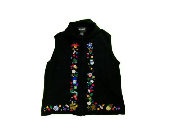 Button Fan-x-Small Christmas Sweater