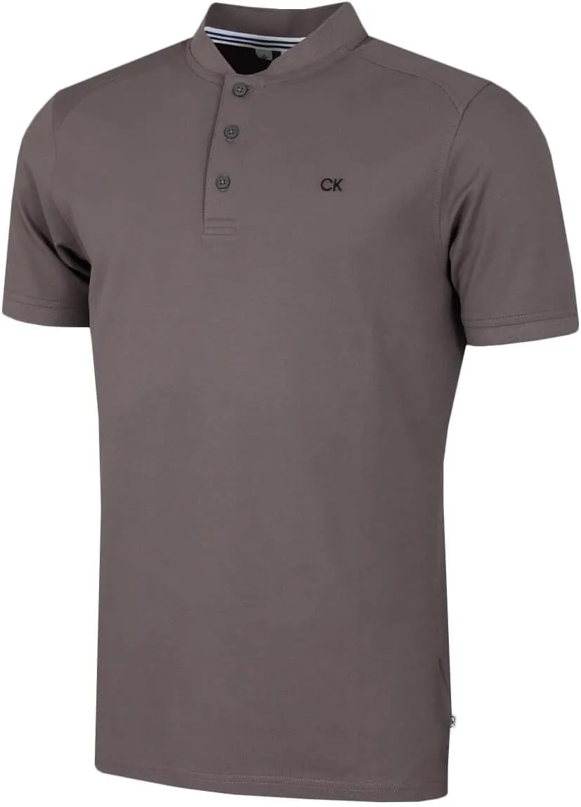 Calvin Klein Men's Blade Collar Polo Shirt - Slate - M