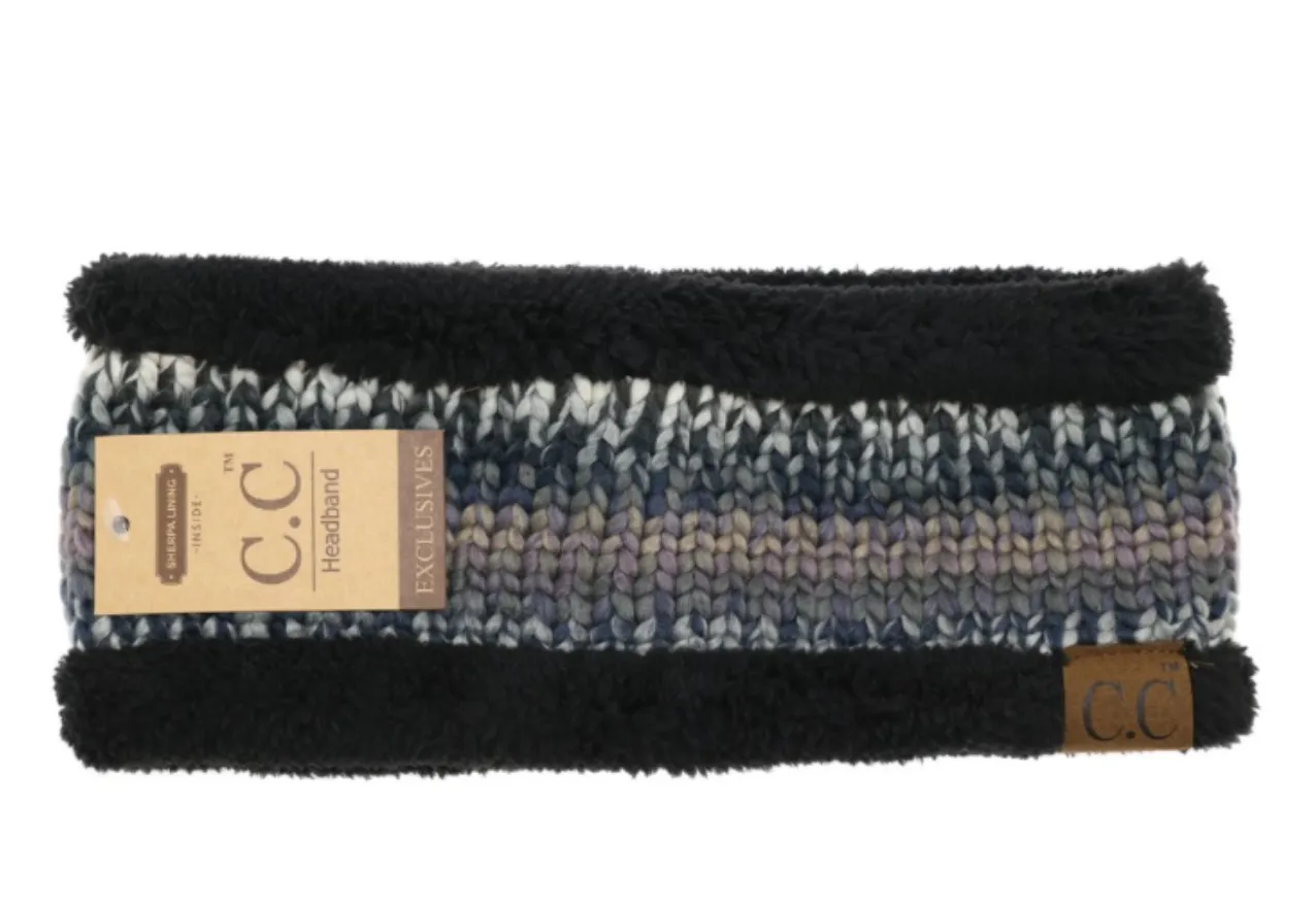CC Headband Sherpa Multi Color