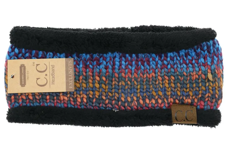 CC Headband Sherpa Multi Color