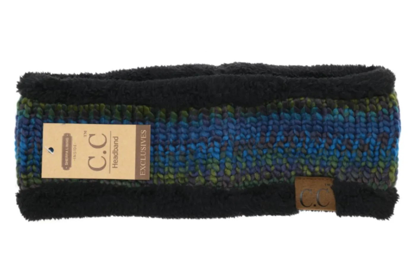 CC Headband Sherpa Multi Color