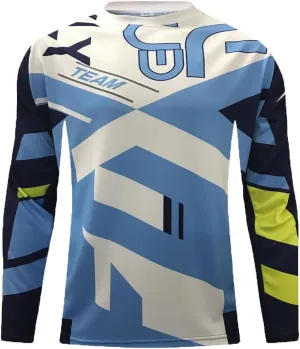 Cycling Jersey Long Sleeve Men's Mountain Bike Motocross Jersey Quick Dry Riding T-Shirt Sun Protection