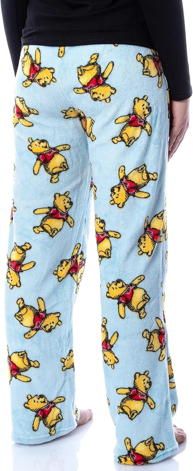 Disney Women's Winnie The Pooh Sketch Toss Print Loungewear Pajama Pants