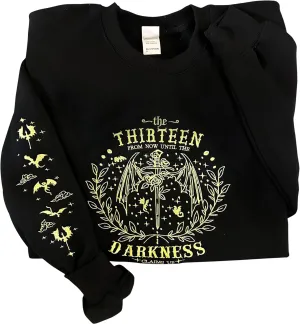 Embroidered Book Lovers Sweatshirt, Throne The Thirteen of Glass Sweatshirts, Tog merch, Throne O G merchandise