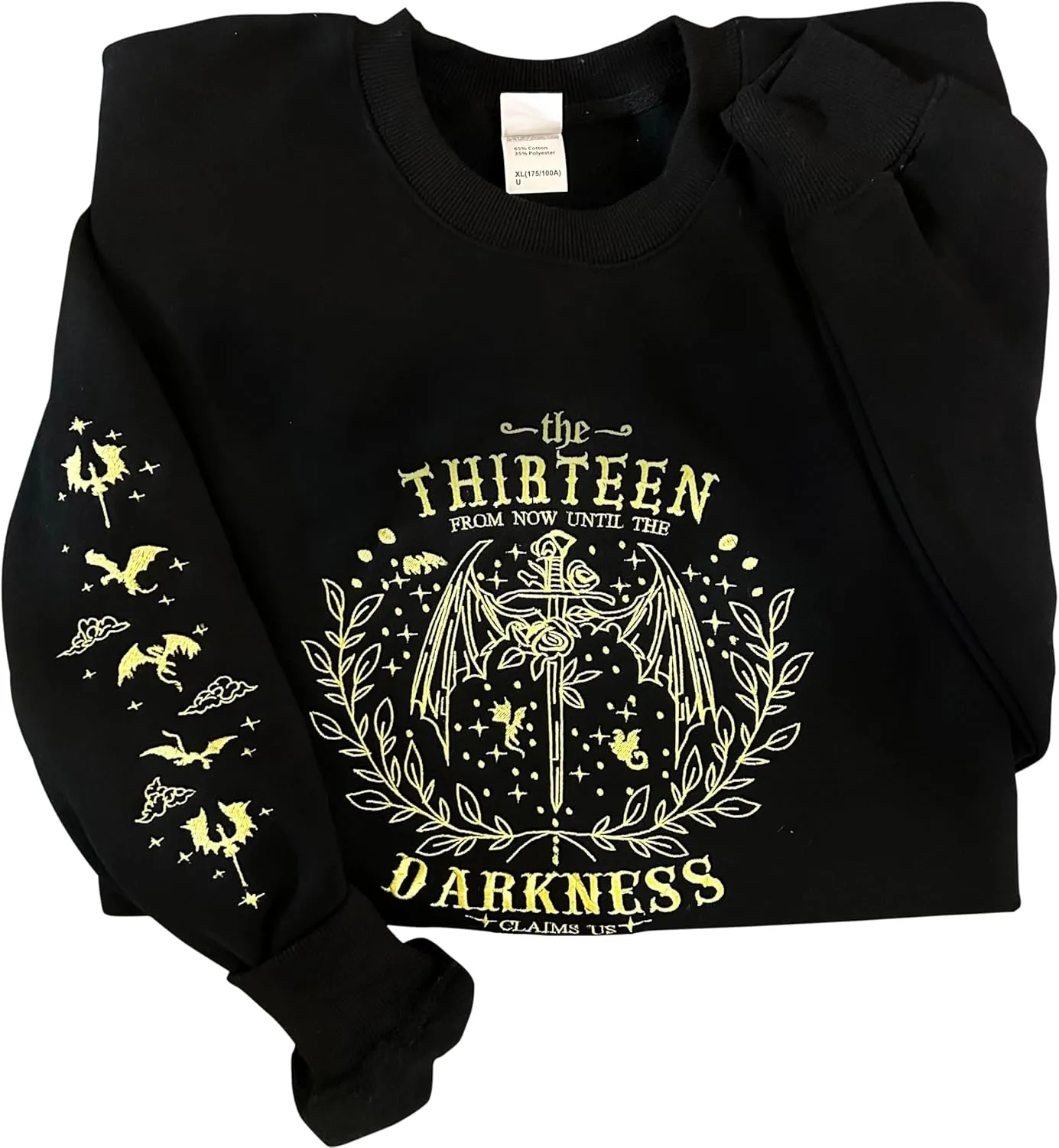 Embroidered Book Lovers Sweatshirt, Throne The Thirteen of Glass Sweatshirts, Tog merch, Throne O G merchandise