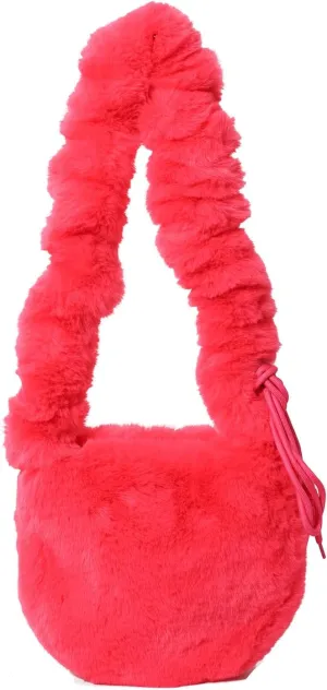 Fluffy Shoulder Bag, Winter Furry Tote Bag Faux Fur Purse Cloud Bag Fuzzy Handbags for Women