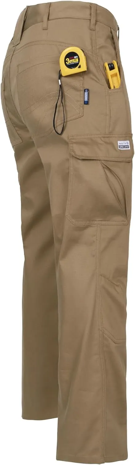 FR Ristop Pants for Men 6.5oz Flame Resistant Pants (2112& CAT2) 6-Pockets with Double Reinforced Knees