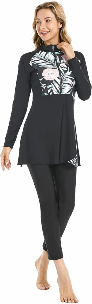Full Swimming Costume Burkini for Women Modest Girls Swimsuit Islamic Swimwear Plus Size