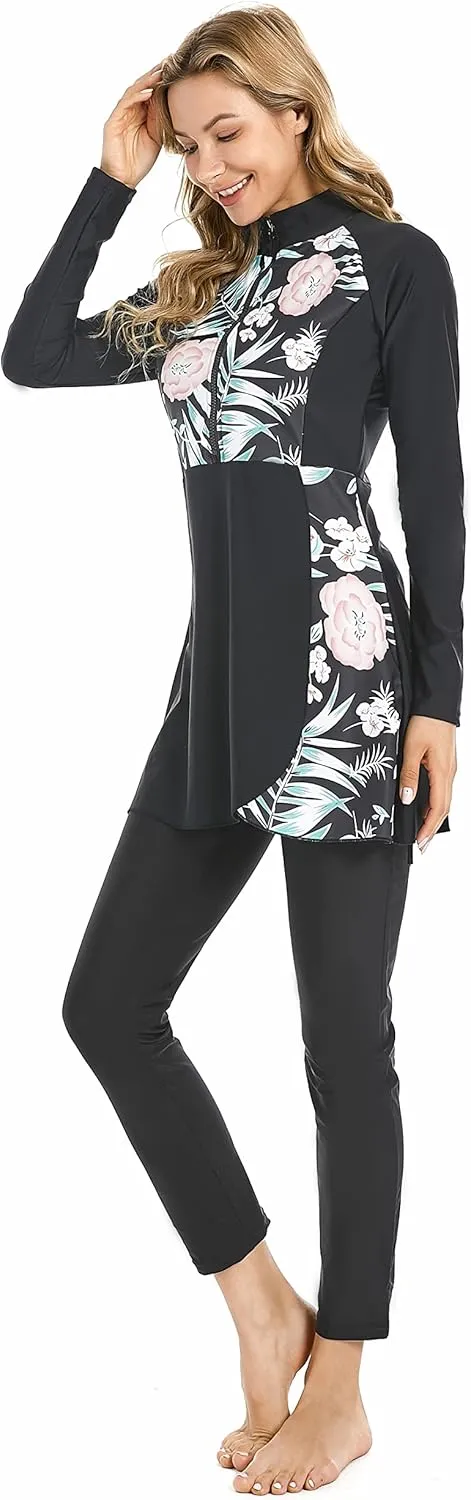 Full Swimming Costume Burkini for Women Modest Girls Swimsuit Islamic Swimwear Plus Size