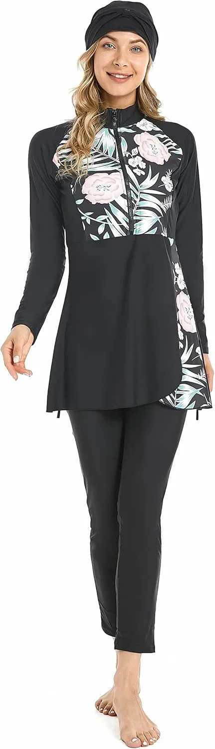 Full Swimming Costume Burkini for Women Modest Girls Swimsuit Islamic Swimwear Plus Size