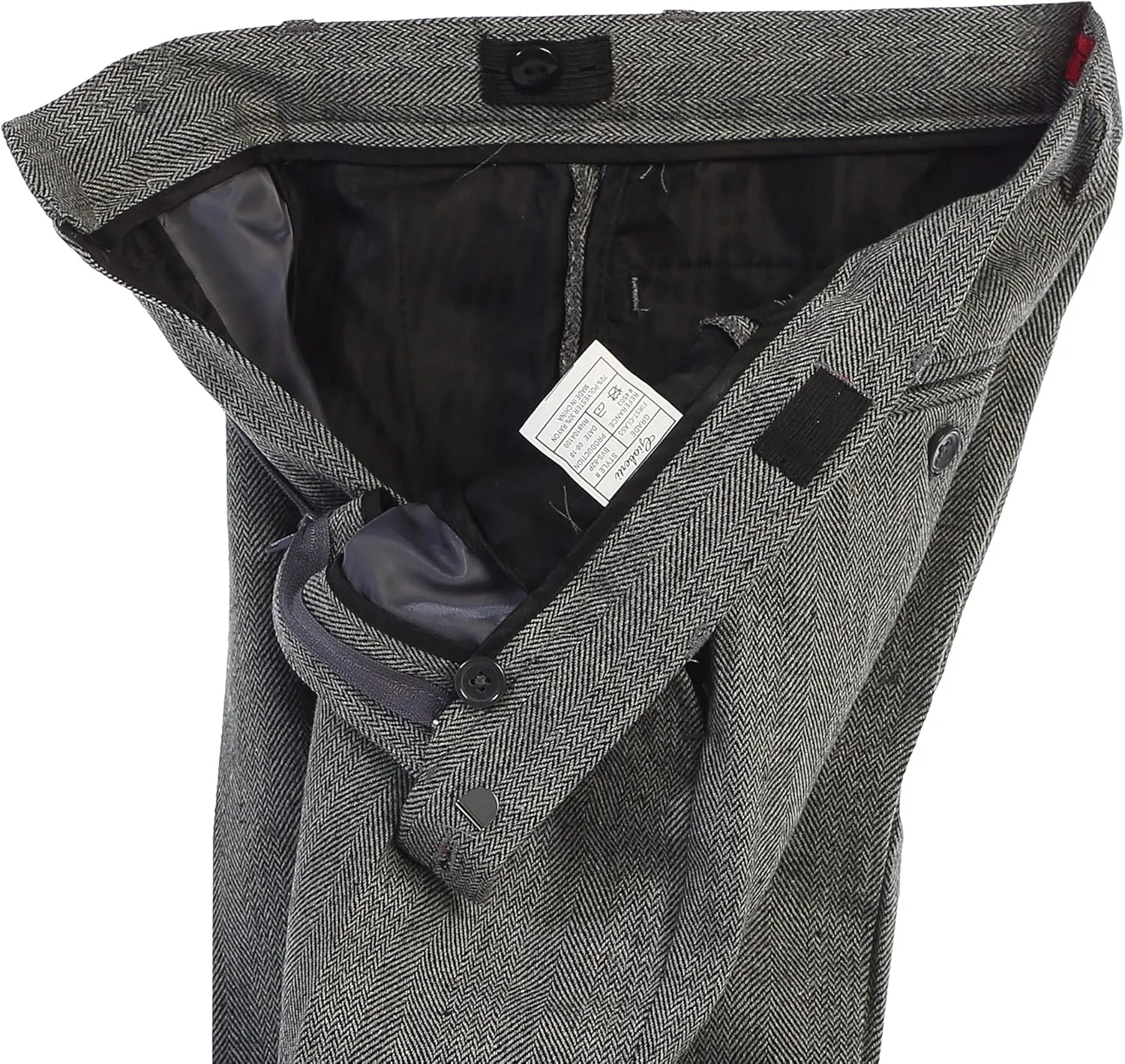 Gioberti Kids and Boys 2 Piece Tweed Plaid Vest and Pants Set