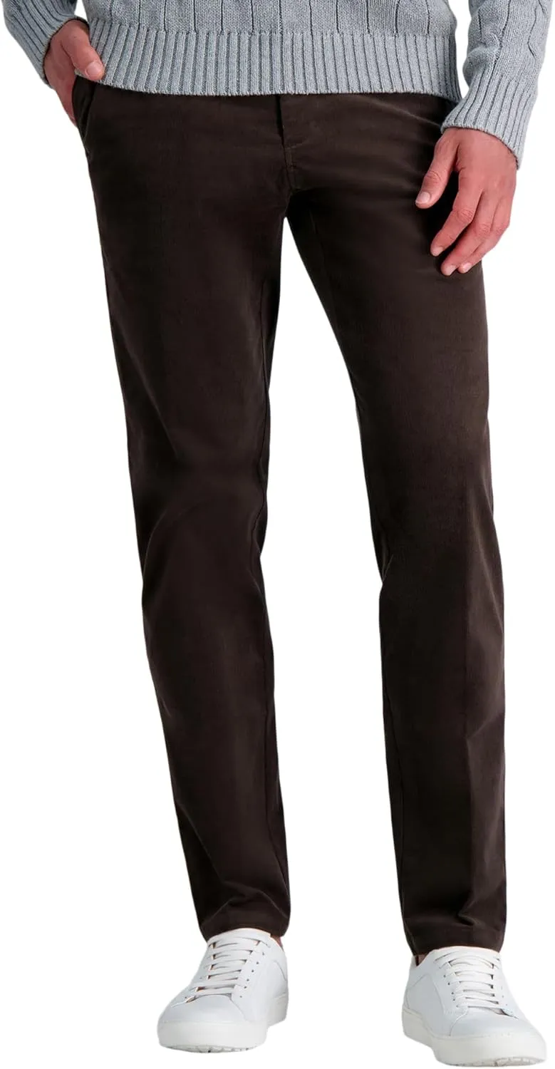 Haggar Mens Straight Fit Stretch Corduroy Pant
