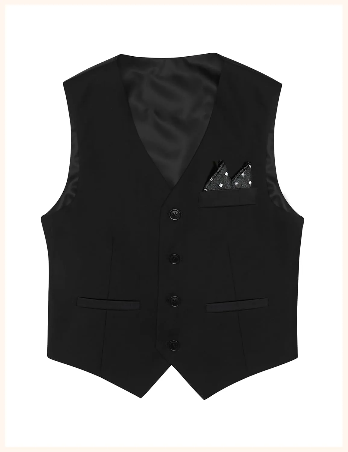 Happy Dolphin Boys Suits Formal Vest Suit Toddler Suit Set for Teen Boys Kids Wedding Ring Bearer Outfit