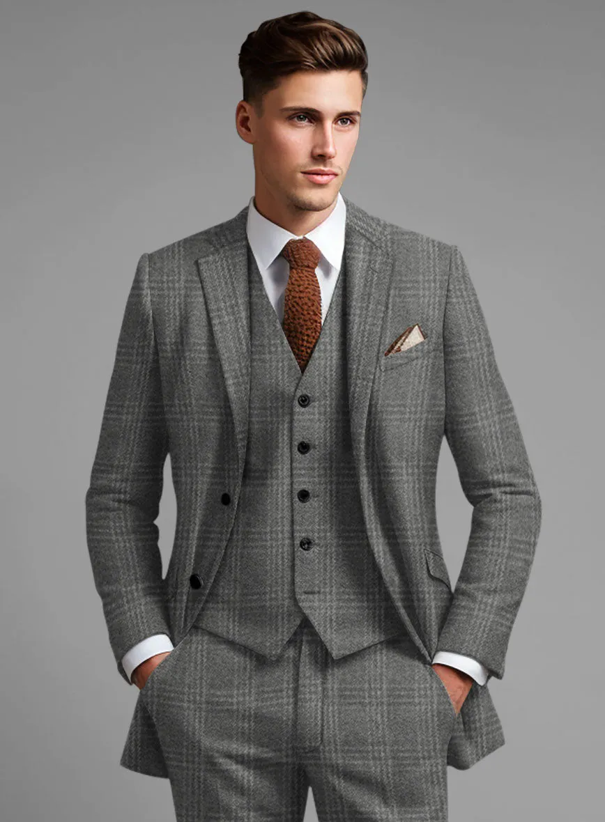 Highlander Gray Tartan Tweed Suit