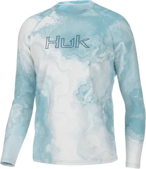 HUK Men's Pursuit Pattern Long Sleeve, Sun Protecting Fishing Shirt
