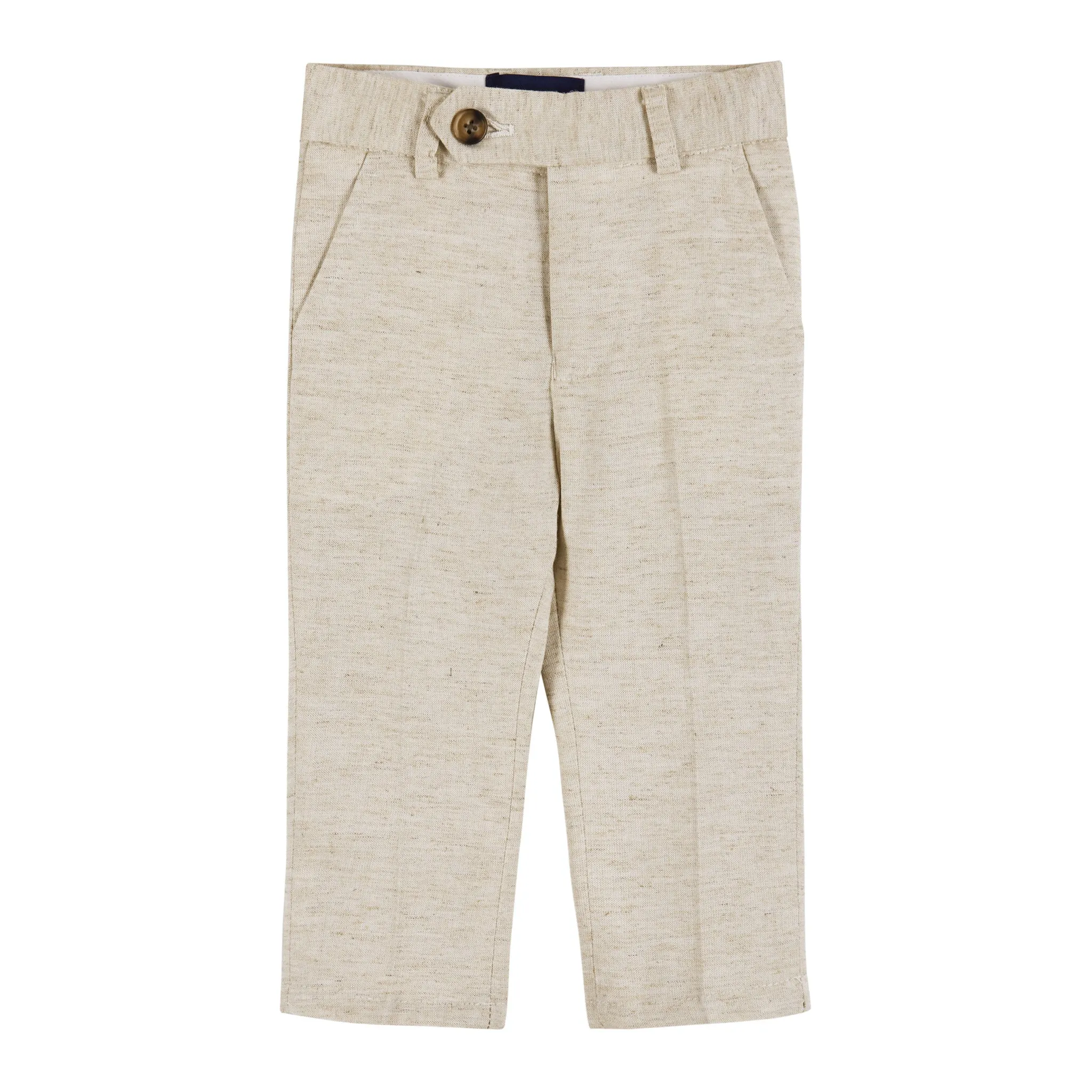 Infant Two-Piece Linen Suit | Stone