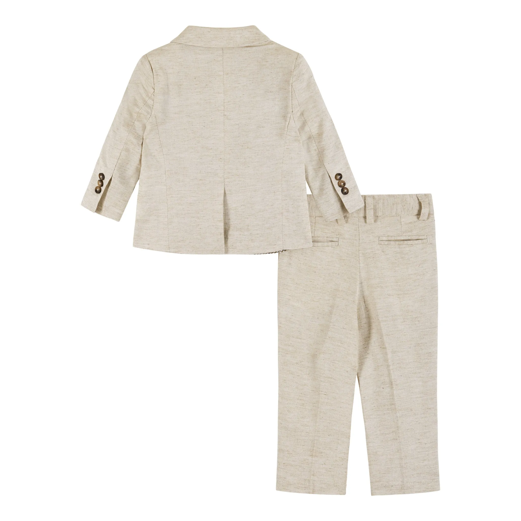 Infant Two-Piece Linen Suit | Stone